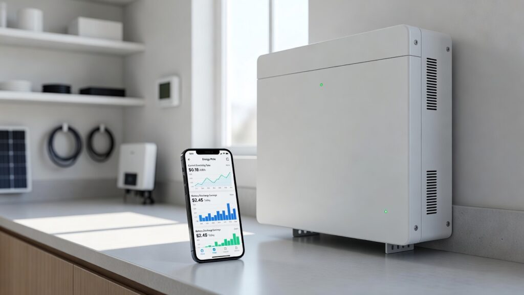Thuisbatterij met dynamisch energiecontract