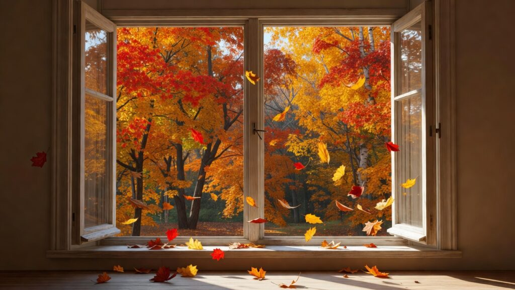 Kort luchten in de herfst voor besparing